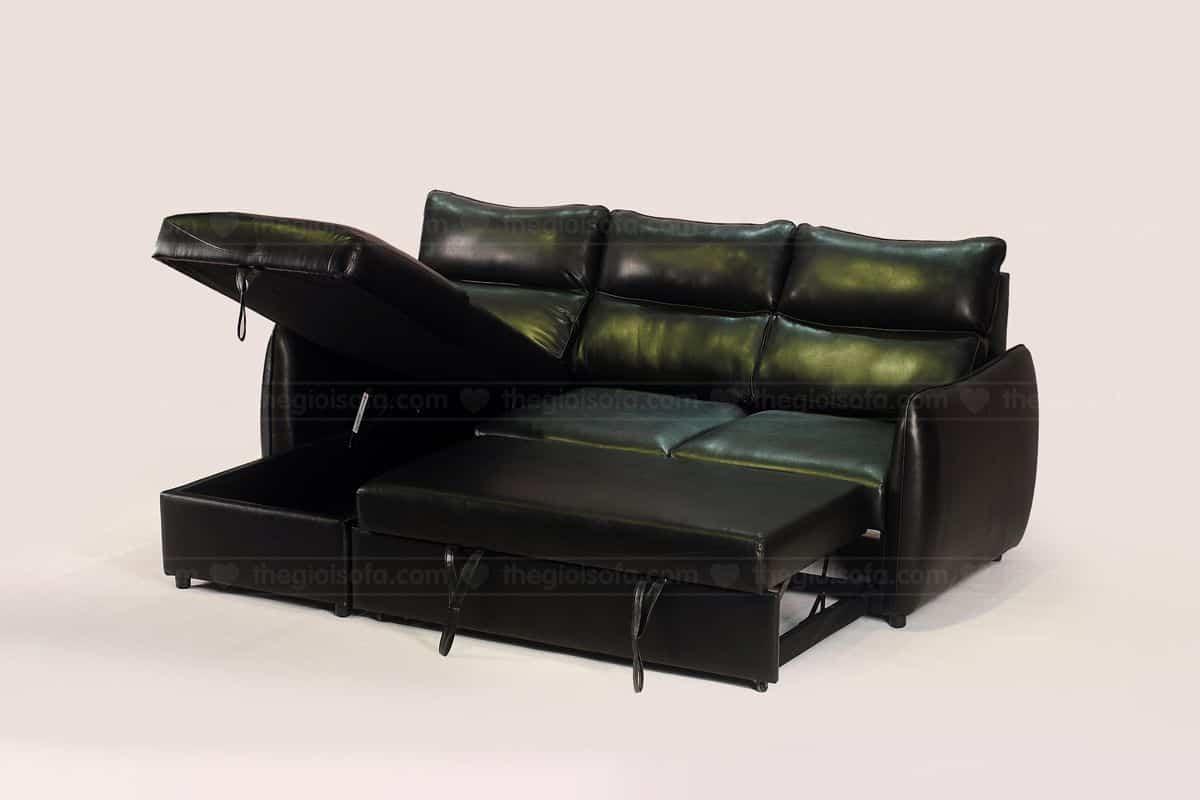 Hộc tủ chứa đồ trong sofa và thiết kế giường ngủ hiện đại