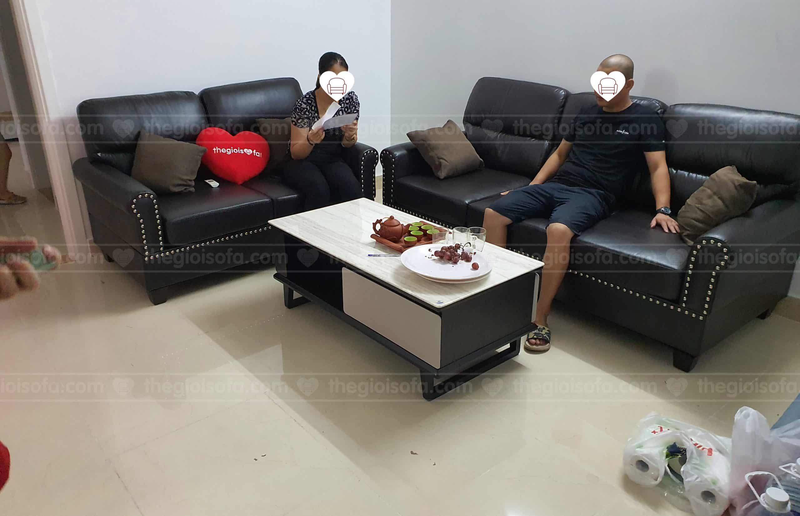 Giao hàng bộ sofa văng Sofaland Vasanti cho anh Ngọc tại Techco-Tứ Hiệp – Huyện Thanh Trì