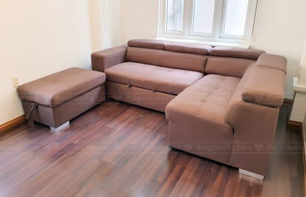 Giao hàng sofa giường góc Abby cho chị Thu tại số 40 Võ Thị Sáu – Quận Hai Bà Trưng