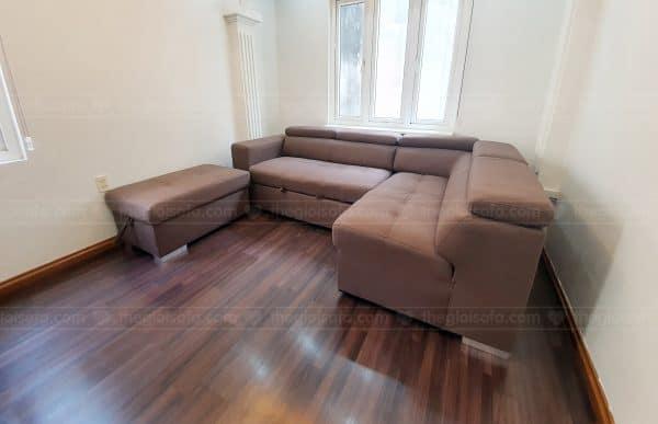 Giao hàng sofa giường góc Abby cho chị Thu tại số 40 Võ Thị Sáu – Quận Hai Bà Trưng