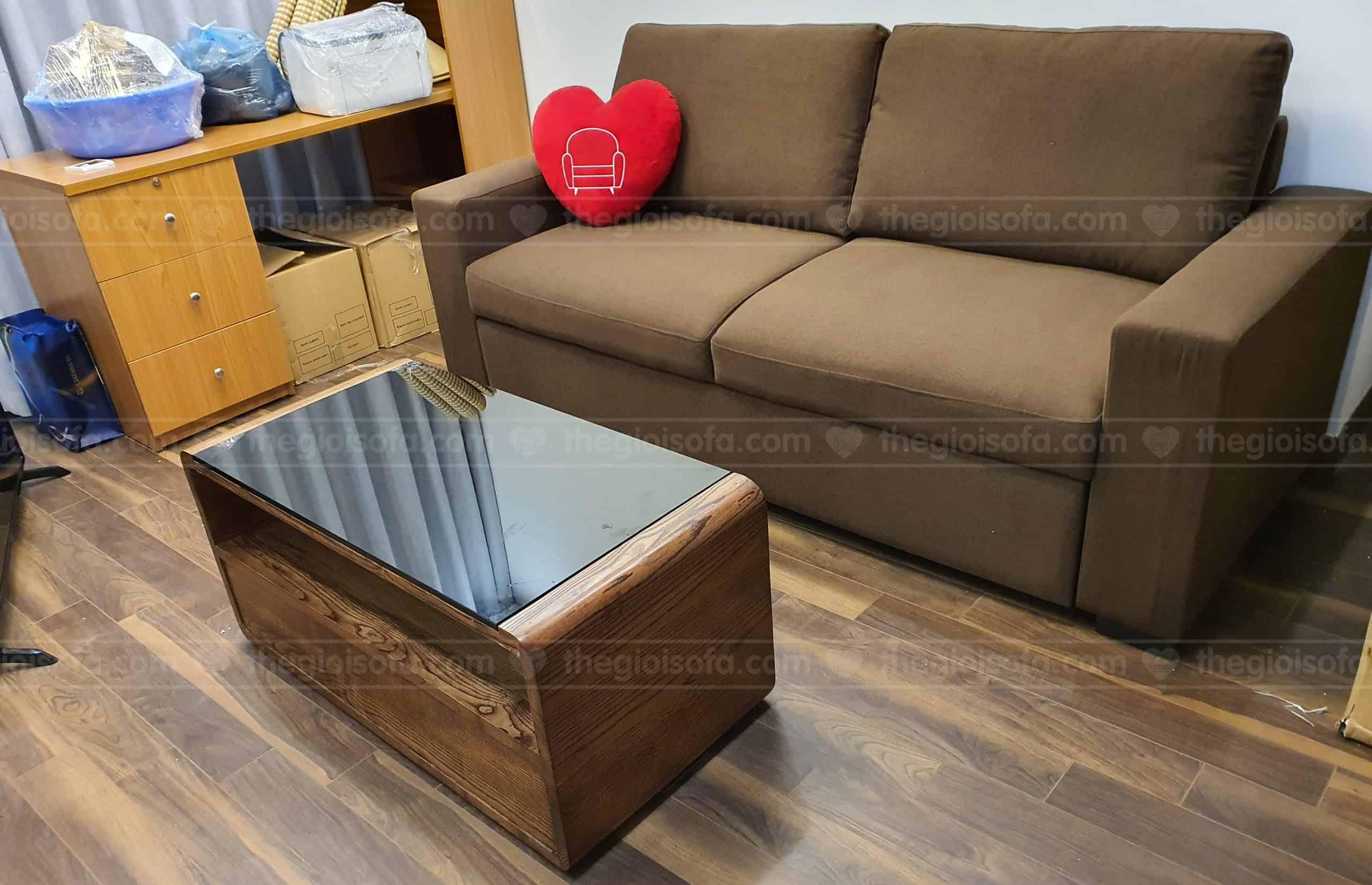 Giao hàng sofa giường nỉ Nuzio cho chị Thơm ở Eco City, Long Biên, Hà Nội