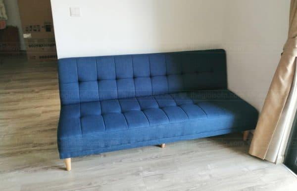 Giao hàng Sofa giường Sofaland Vera Blue cho nhà chị Vũ Loan tại Ecopark