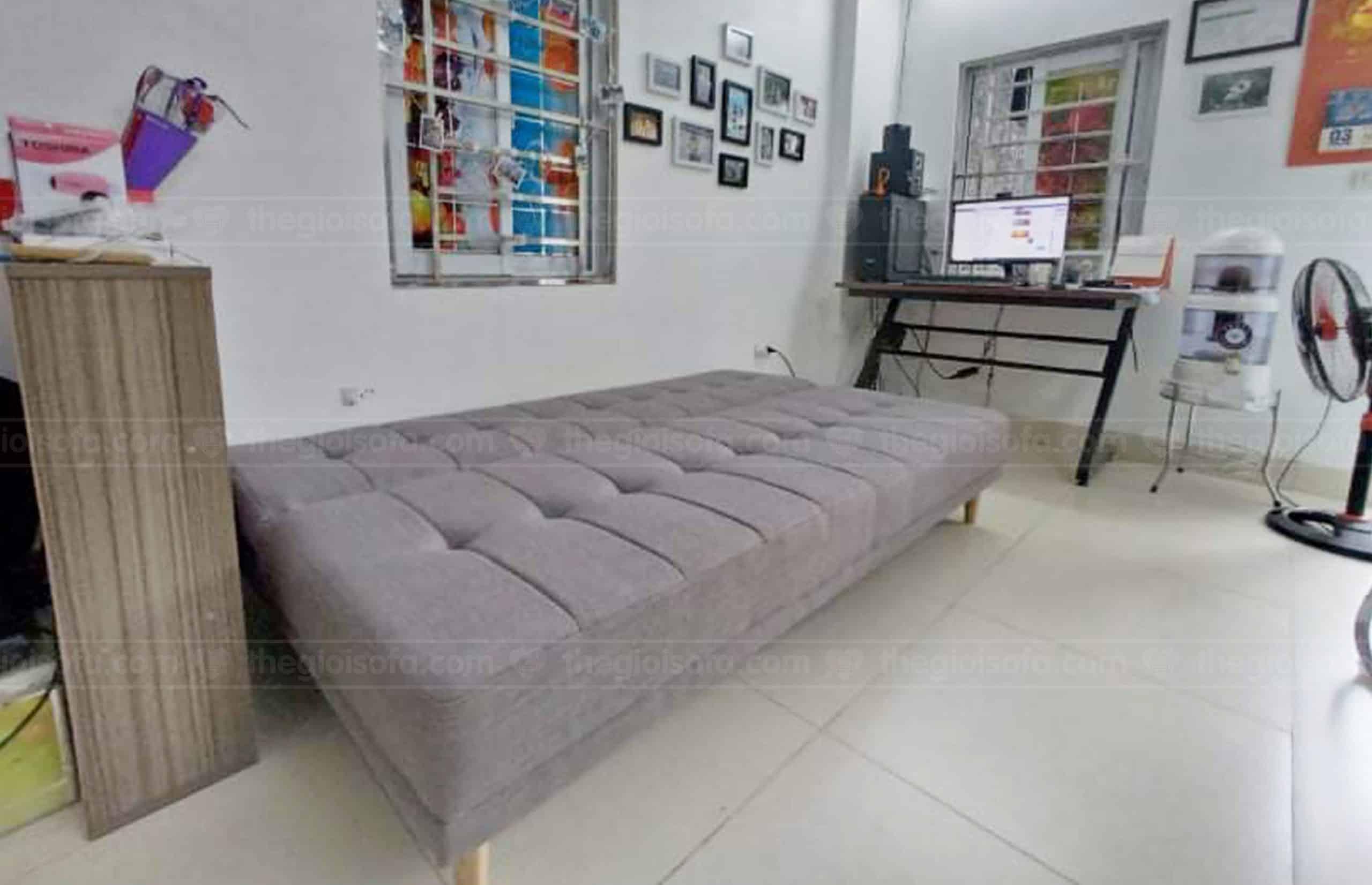 Giao hàng Sofa giường Sofaland Vera Grey cho anh Cảnh tại Bồ Đề – Quận Long biên