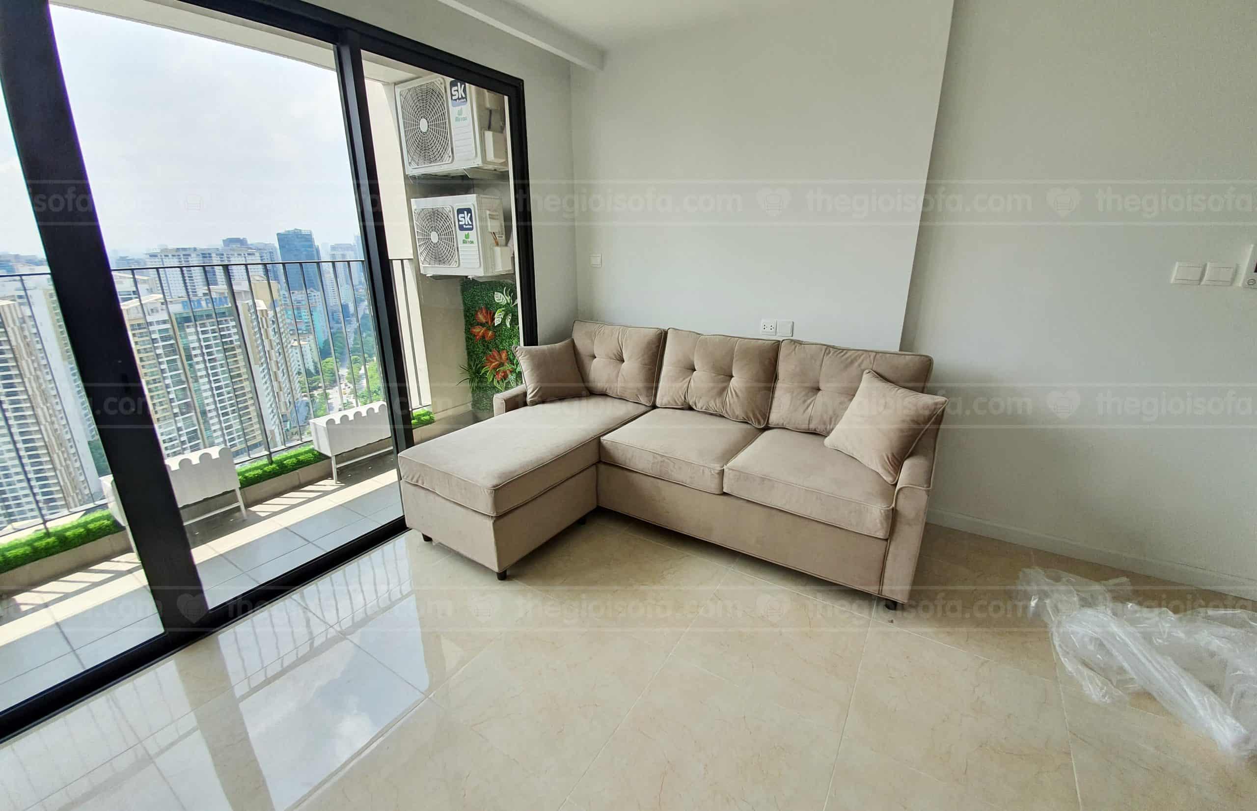 Giao hàng sofa Eden và bàn trà Valencia White cho anh Quân ở Nguyễn An Ninh – Hoàng Mai – Hà Nội