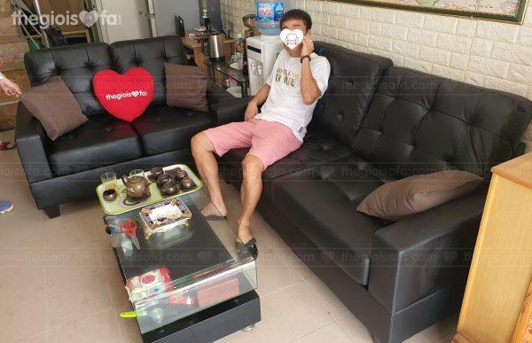 Giao hàng bộ sofa da Sofaland Vista cho anh Hưng tại 64 Trần Nhân Tông – Quận Hai Bà Trưng