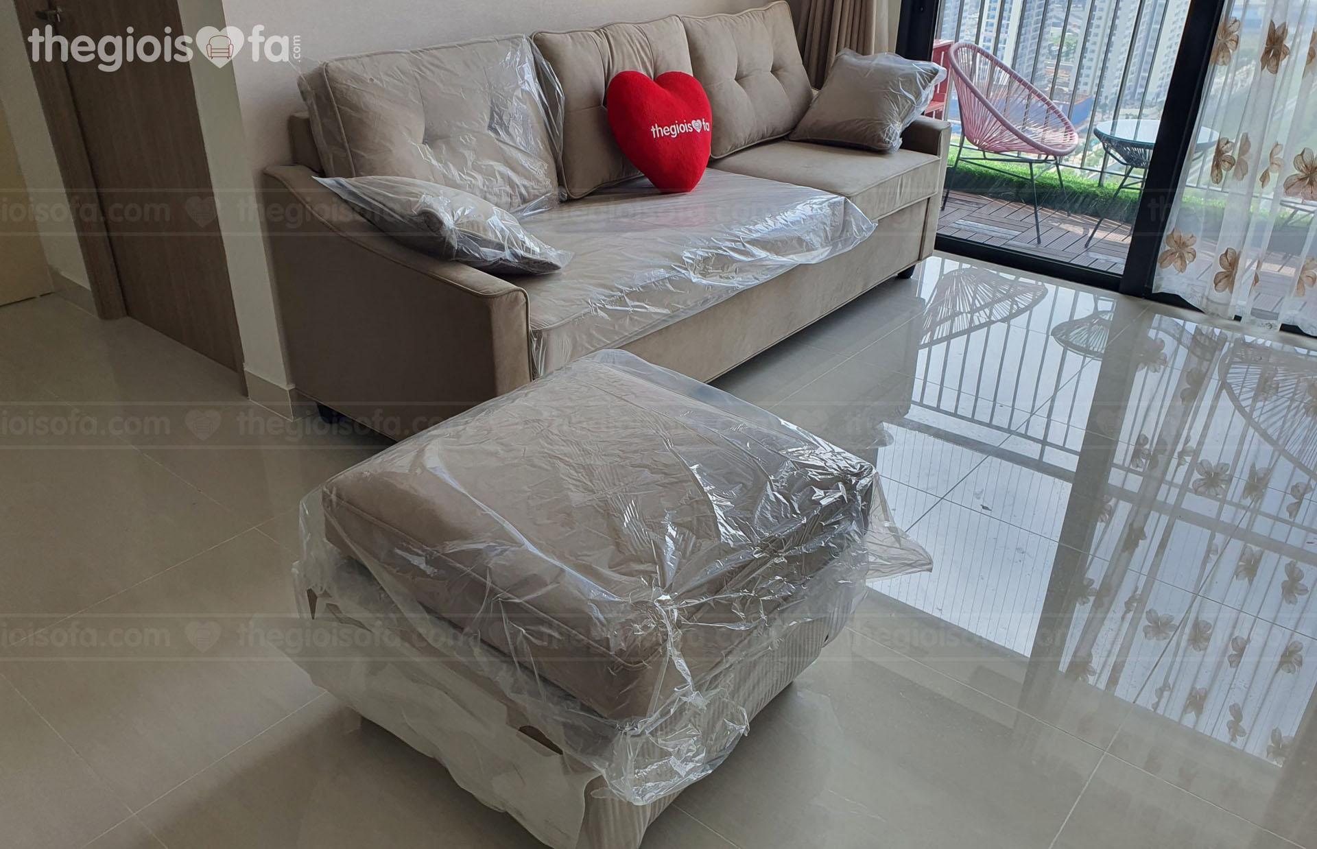 Giao hàng sofa giường Marcy cho cô Son tại số 31 ngõ 53 Lãng Yên, Thịnh Liệt, Đống Đa, Hà Nội