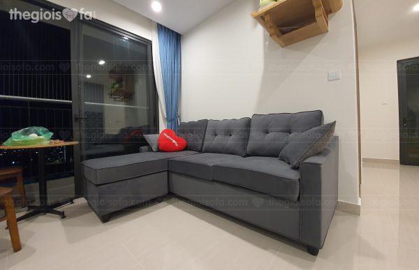 Giao hàng sofa góc đẹp Sofaland Eden cho chị Ly tại Ocean Park – Quận Gia Lâm