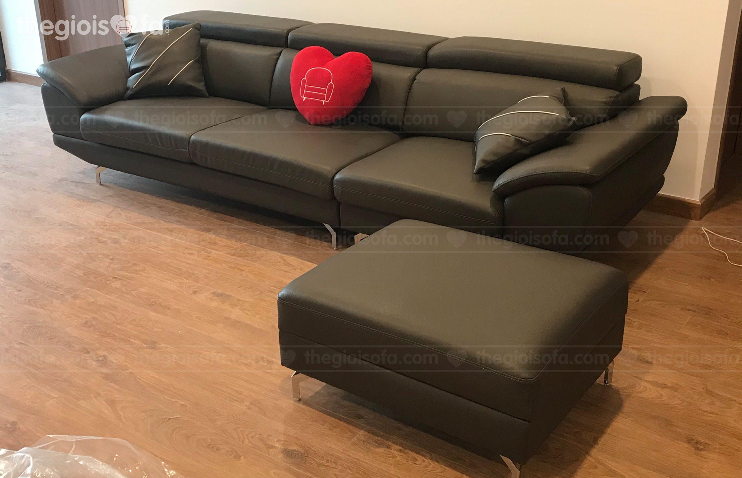 Giao hàng sofa Sofaland Klien 1/3 Corner cho anh Khánh tại chung cư Amber Riverside – Minh Khai – Hai Bà Trưng – Hà Nội