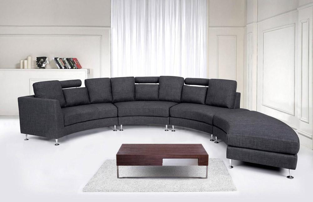 Thiết kế sofa vòng cung tạo điểm nhấn ấn tượng cho phòng khách