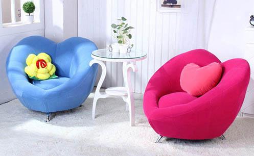 Ghế sofa hình trái tim đẹp cho phòng khách thêm ấn tượng