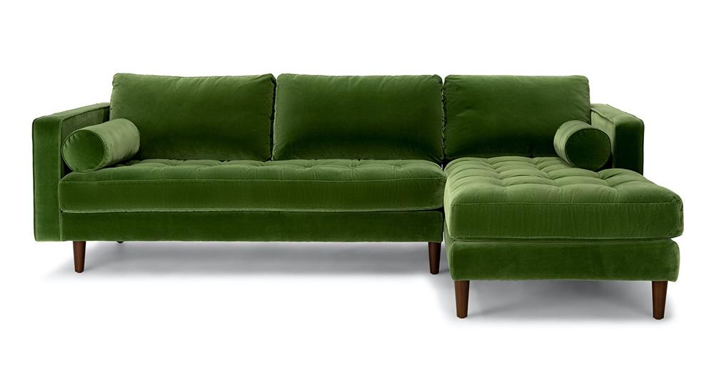 Sofa góc kích thước tạo sự ấn tượng cho không gian rộng