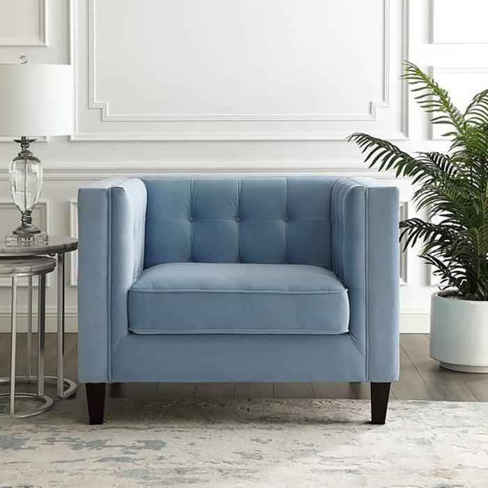 Mẫu sofa màu xanh pastel đầy sang trọng và cá tính