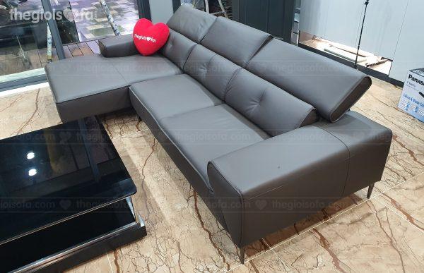 Giao hàng sofa da góc 1130L – Malaysia cho nhà chị Thảo tại Gamuda Garden – Quận Hoàng Mai