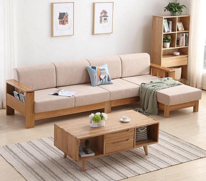 Ưu điểm của những mẫu ghế sofa gỗ phòng khách cho chung cư nhỏ