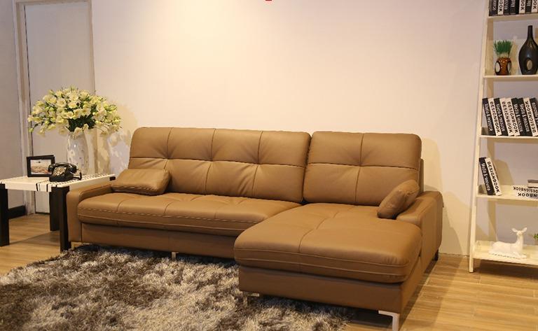 sofaSofa Màu Nâu Vàng Thiết Kế Sang Trọng Cho Phòng Khách Hiện Đại