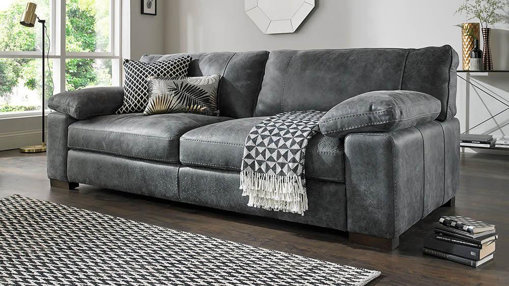 Sofa màu xám lông chuột thanh lịch quyền quý cho không gian sống
