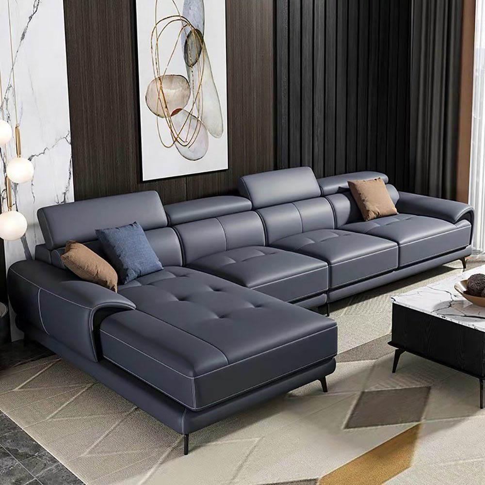 Mẫu sofa da đầy uy nghi và siêu thượng lưu cho phòng khách