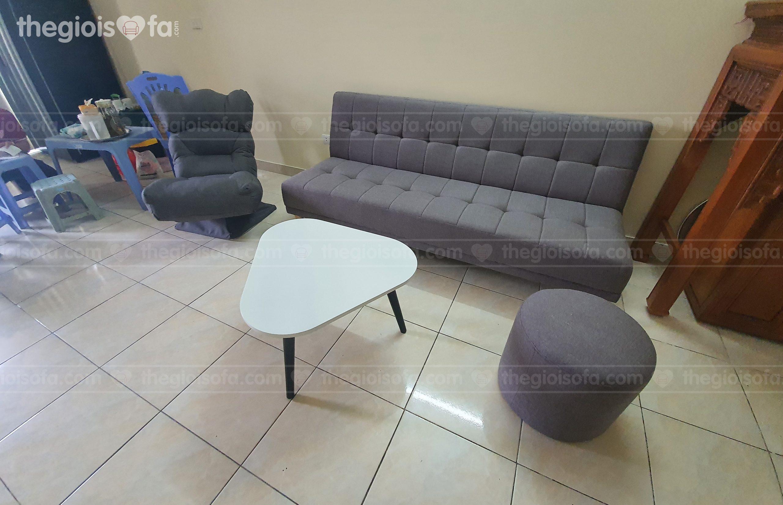 Giao hàng combo sofa giường vera và ghế sofa thư giãn cho nhà chị Hương tại chung cư Nam Đô – Quận Hoàng Mai