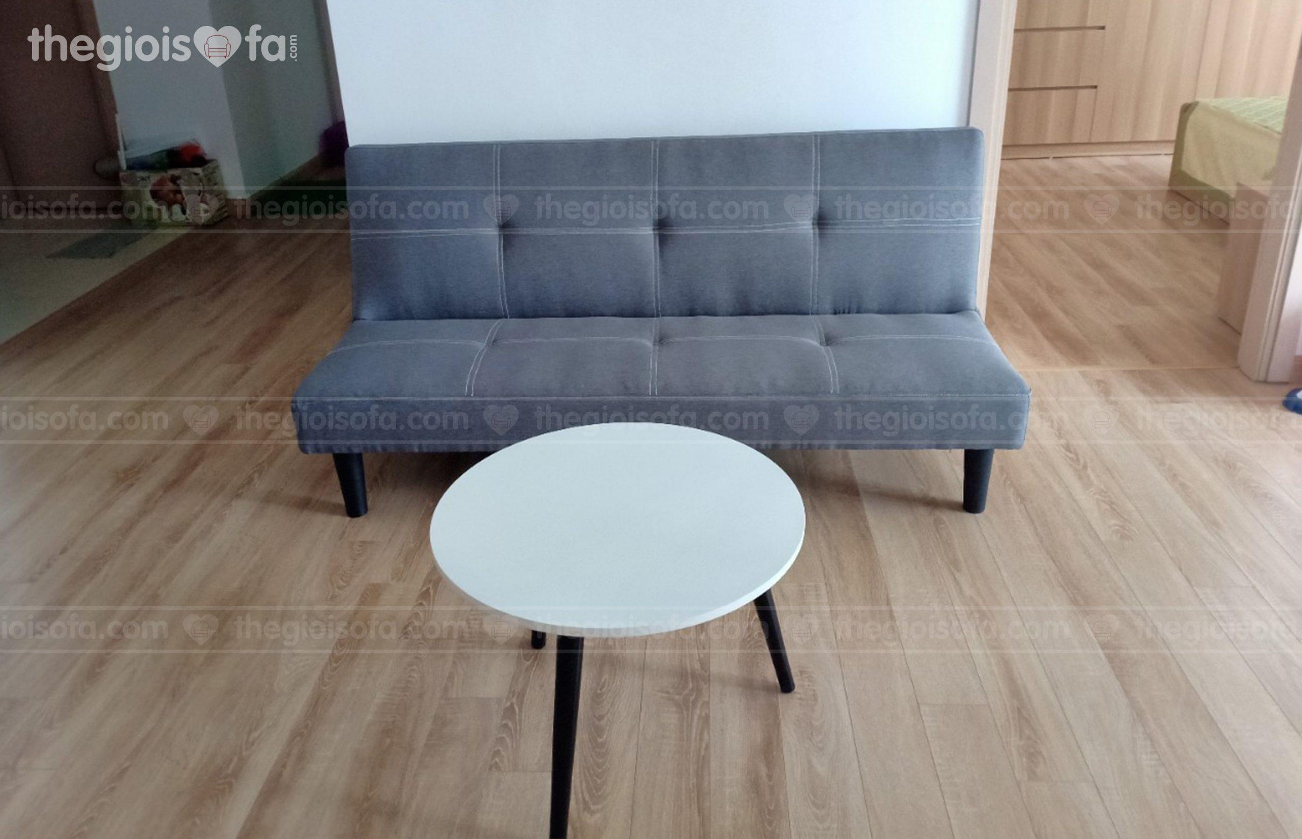 Giao hàng sofa giường nỉ giá rẻ Marcy Grey Medium cô Oanh tại Mai Chí Thọ – Quận Long Biên