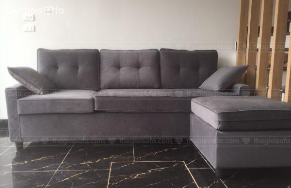 Giao hàng sofa văng nỉ nhung Sofaland Eden cho chị Loan tại Minh Khai – Quận Hai Bà Trưng