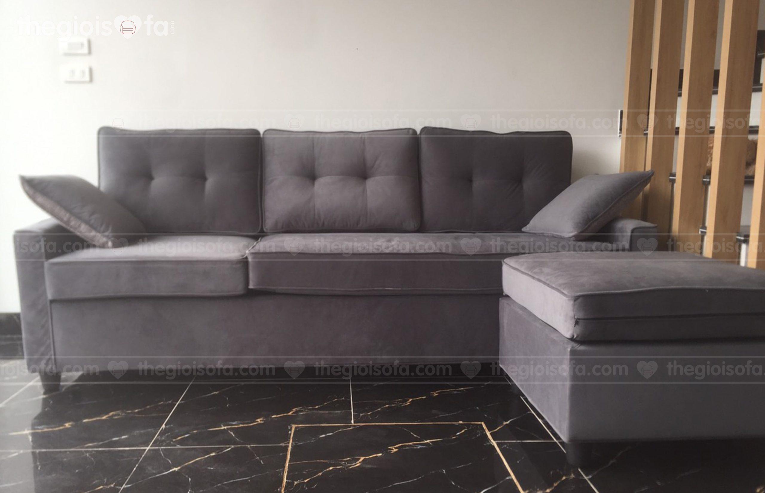 Giao hàng sofa văng nỉ nhung Sofaland Eden cho chị Loan tại Minh Khai – Quận Hai Bà Trưng