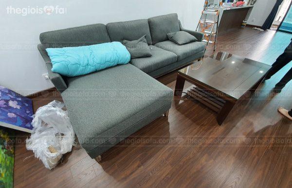 Giao hàng sofa góc đẹp cao cấp AT10300 cho anh Tuấn tại Legend – Quận Hoàn Kiếm