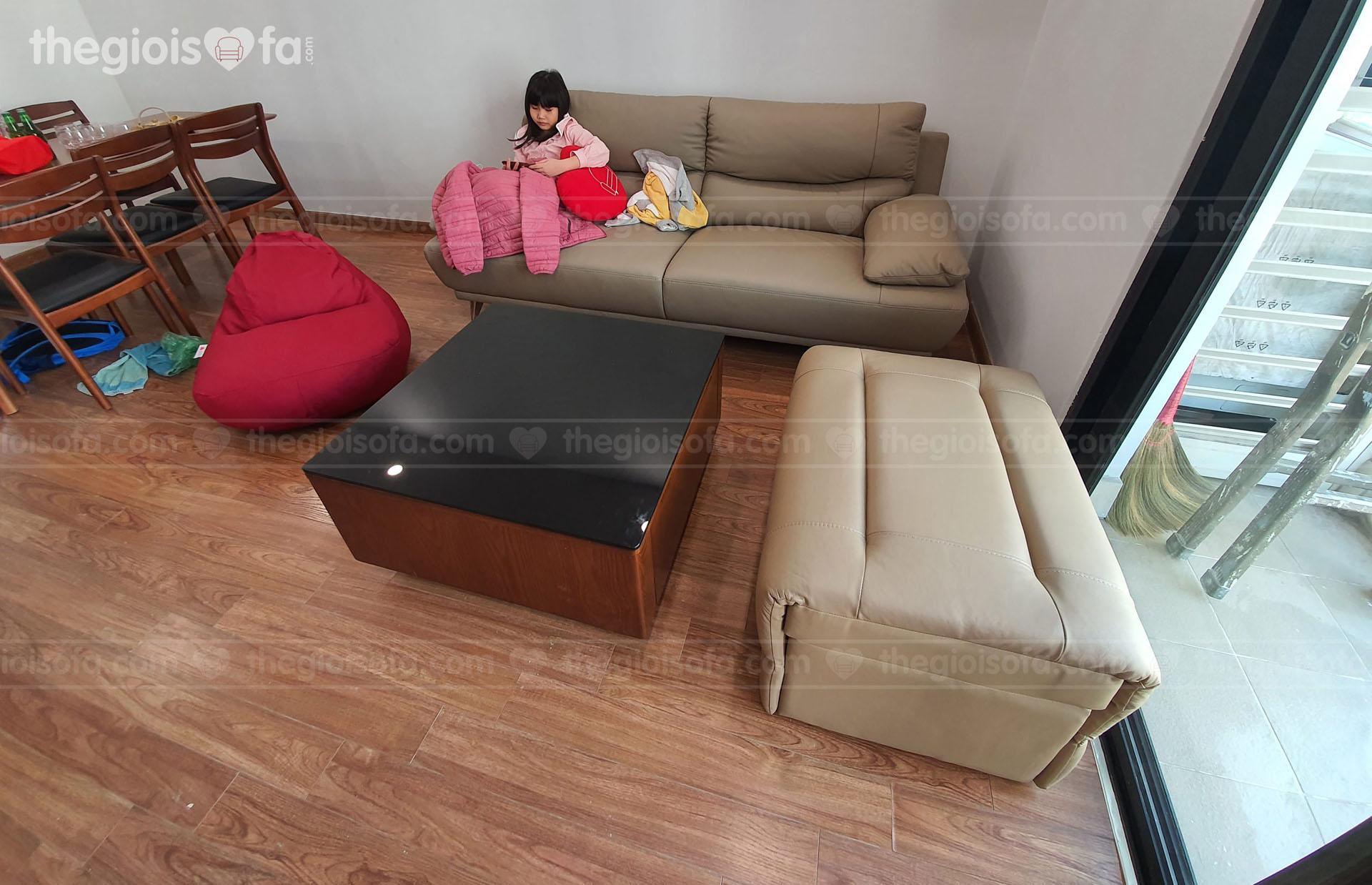 Giao hàng sofa Malaysia Omega KH 222 cho anh Ngũ ở Times City – Hai Bà Trưng – Hà Nội