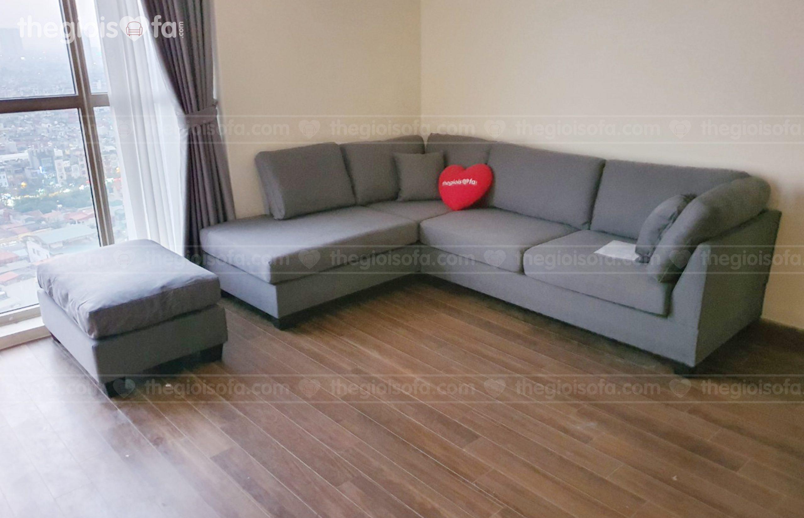 Giao hàng sofa góc vải cao cấp Sofaland Jasmin cho anh Hùng tại 70 Nguyễn Đức Cảnh – Mua sofa tại Quận Hoàng Mai