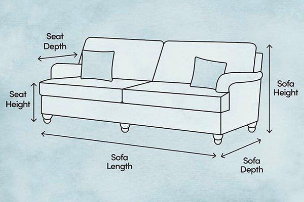 Cách tính kích thước sofa 3 chỗ chuẩn