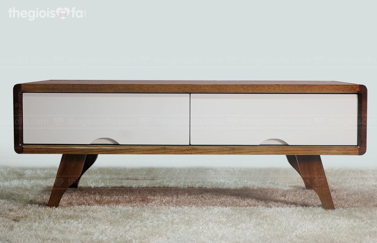 Bàn trà Suki – Gỗ tần bì mặt kính