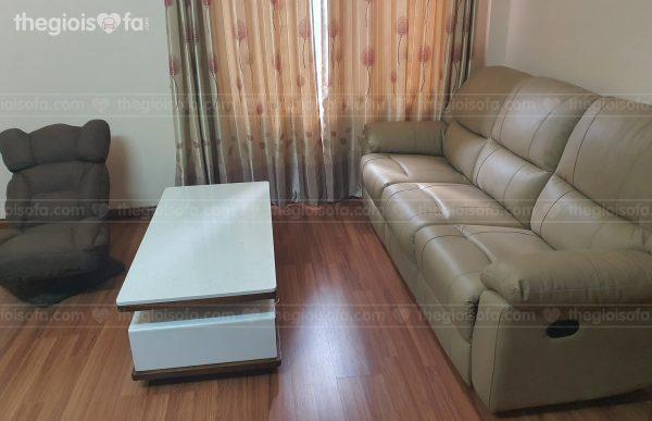 Giao hàng combo sofa da Olivia, sofa xoay 360 độ, bàn trà Valencia cho anh Luân tại 624 Minh Khai – mua sofa Quận Hai Bà Trưng