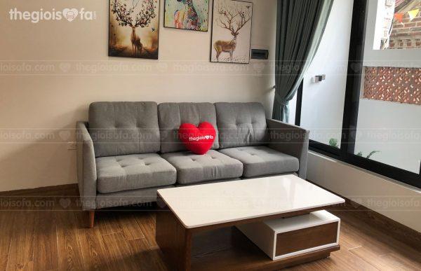 Giao hàng combo sofa vải đẹp Sofaland Morren và Bàn trà Valencia White cho anh Dương tại 64 Bát Tràng – Mua sofa Quận Gia Lâm