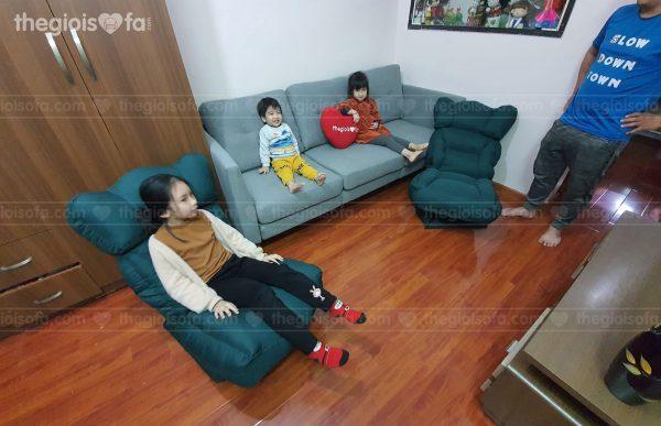 Giao hàng combo sofa văng cao cấp Sofaland Morren và ghế xoay 360 độ cho anh Linh tại 621 Hồng Hà – Mua sofa Quận Hoàn Kiếm