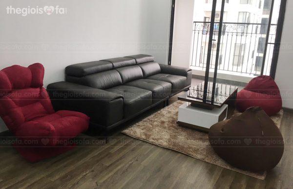 Giao hàng ghế thư giãn xoay 360 độ, bàn trà Valencia Black cho chú Hưng tại Sunshine River – Mua sofa Quận Tây Hồ