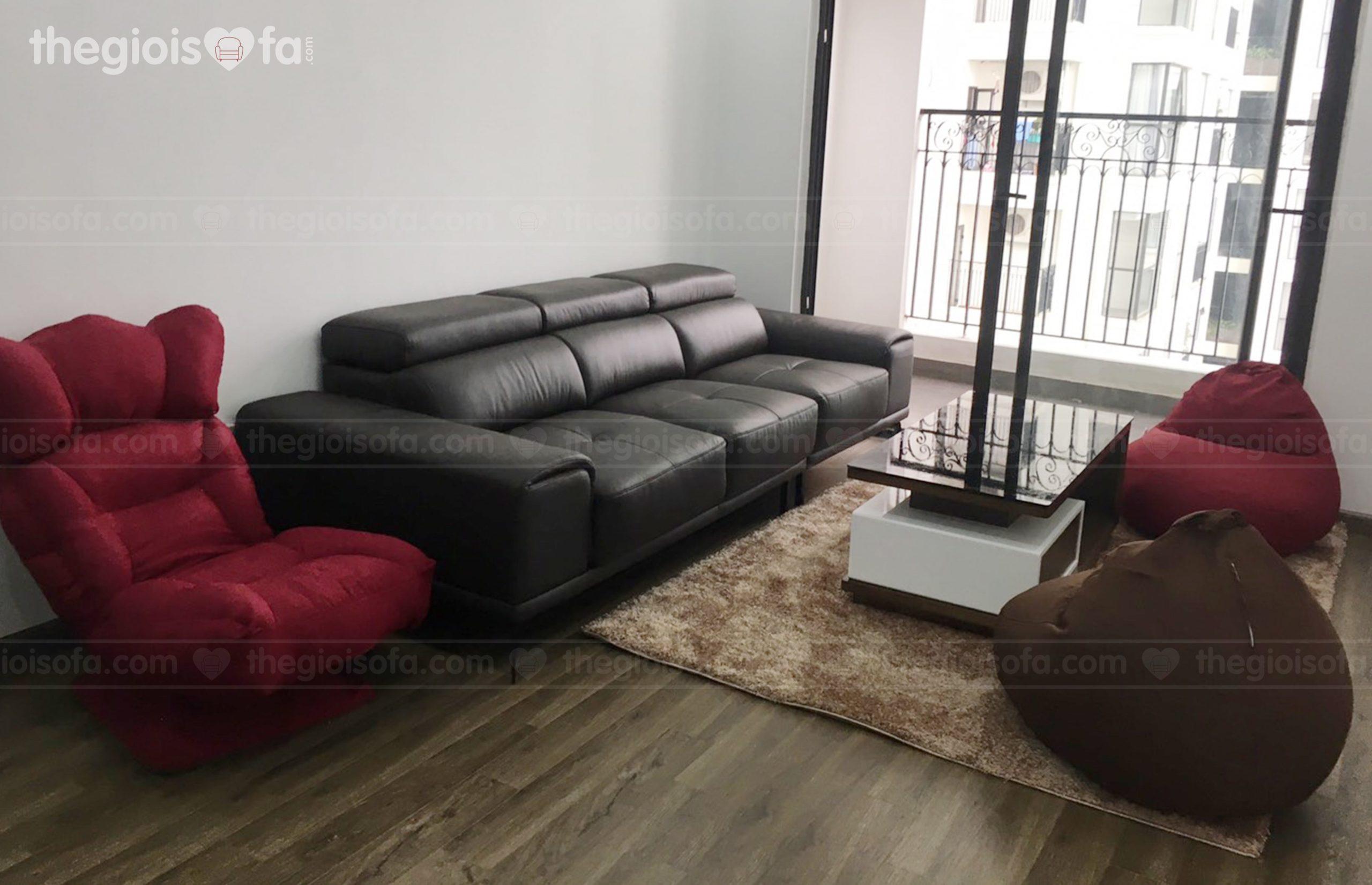 Giao hàng ghế thư giãn xoay 360 độ, bàn trà Valencia Black cho chú Hưng tại Sunshine River – Mua sofa Quận Tây Hồ