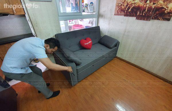 Giao hàng Sofa giường kéo cao cấp Sofaland Darcy 1050 cho anh Hậu ở Kim Văn Kim Lũ – CT12c – Mua sofa Quận Hoàng Mai