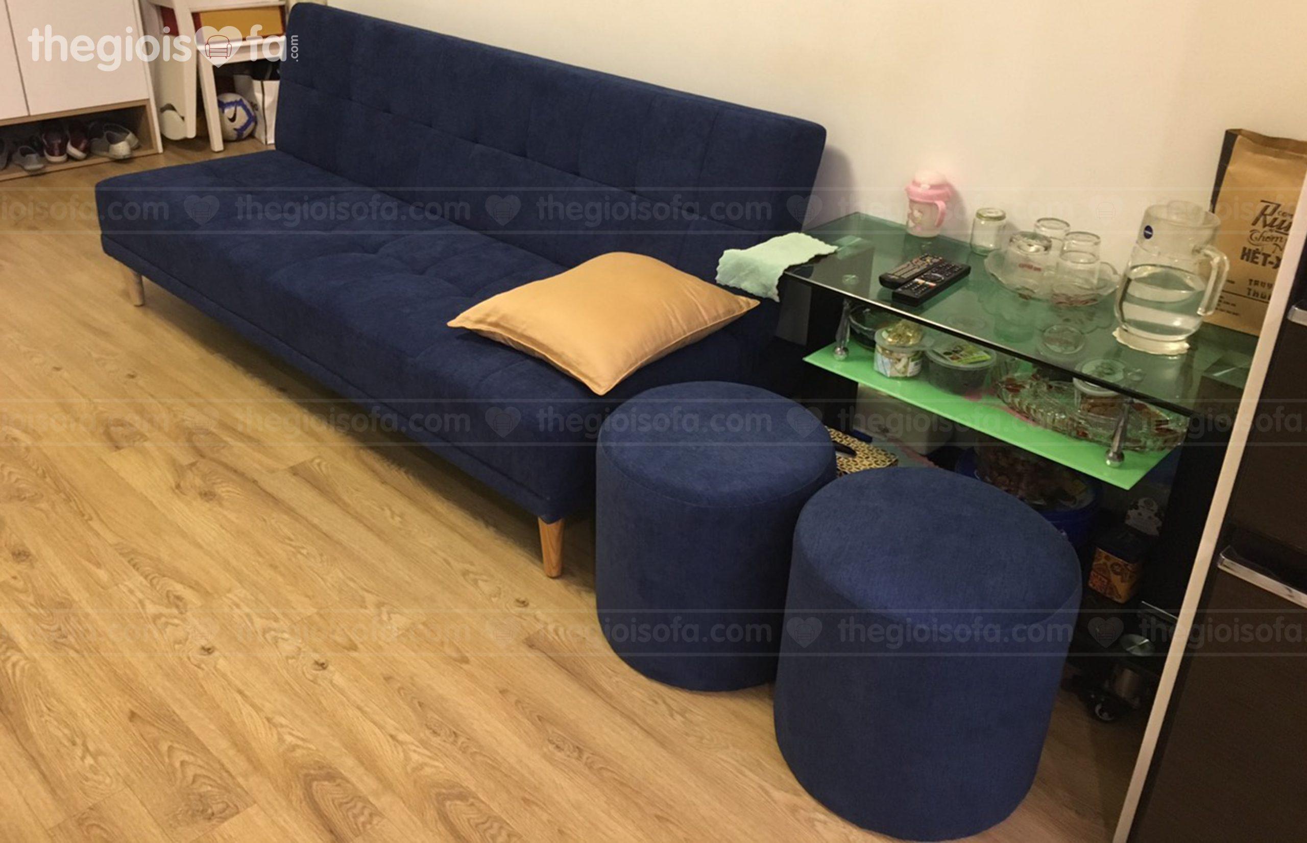 Giao hàng sofa giường Vera Blue cho chị Diệp tại 60 Hoàng Quốc Việt – Cầu Giấy – Hà Nội