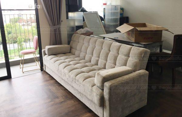 Giao hàng Sofa giường có ngăn chứa đồ Sofaland Briley cho anh Nhật tại Ocean Park – S1.07 – Mua sofa Quận Gia Lâm