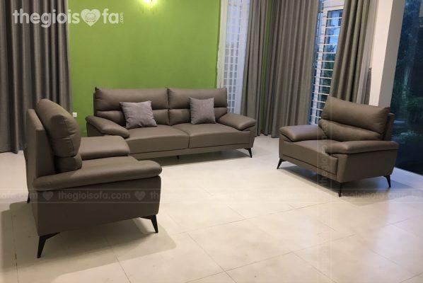 Giao hàng bộ sofa da cao cấp Morelos cho chú Tuấn tại D10 – New Home- Mua sofa Quận Ba Đình