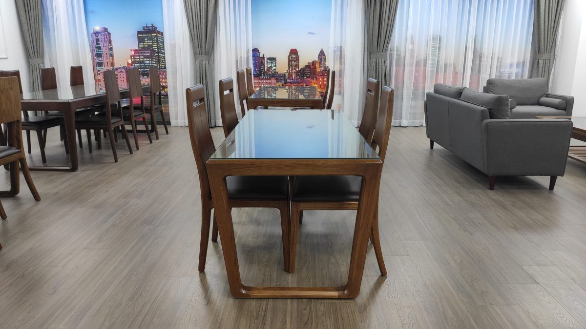 Bộ bàn ăn 8 ghế Matthias – bàn ăn gỗ sồi