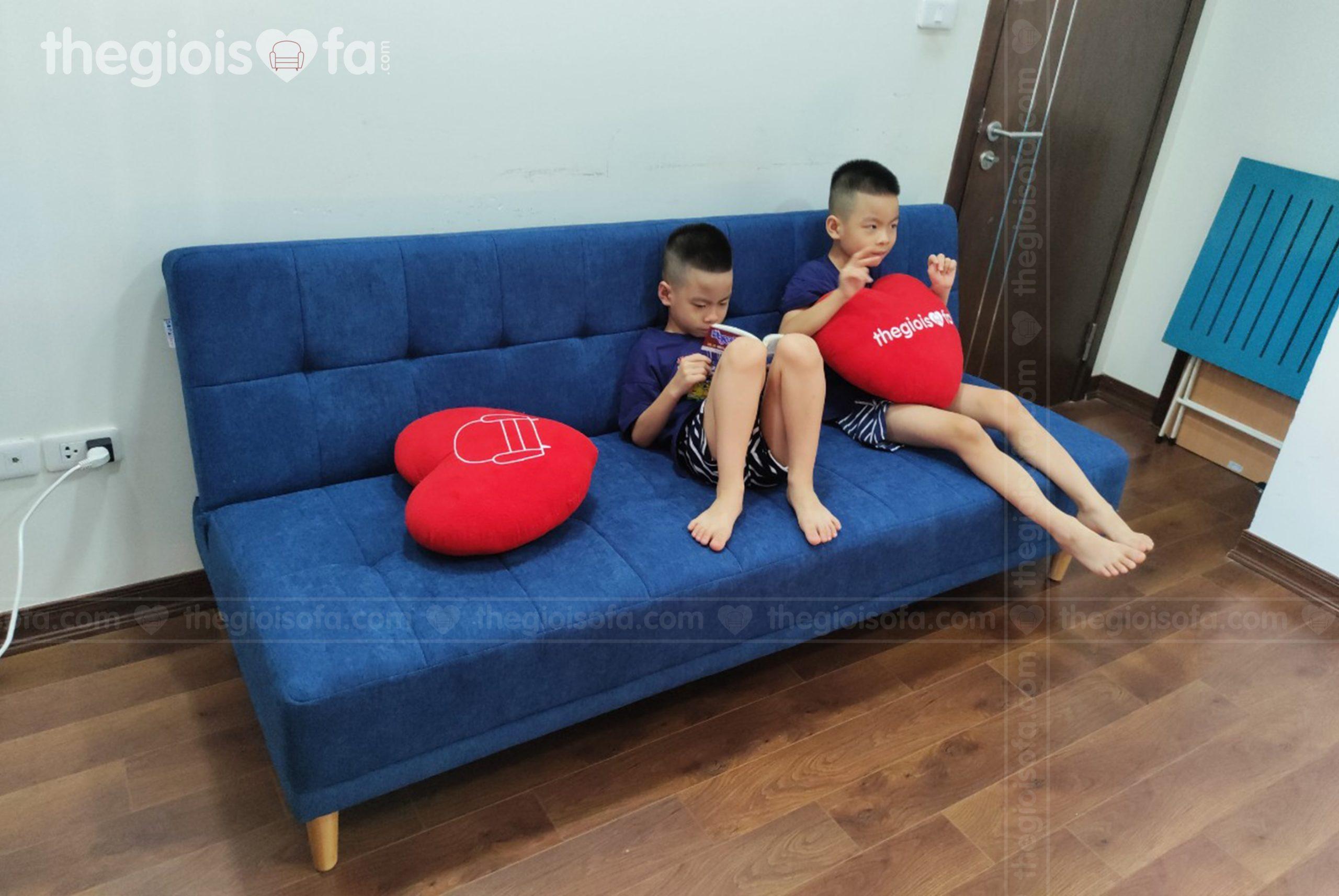 Giao hàng sofa giường Vera Blue cho chị Trang tại chung cư An Bình – Bắc Từ Liêm – Hà Nội