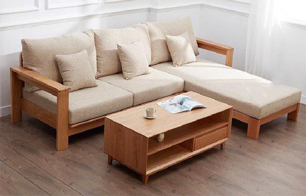 Xu hướng sử dụng sofa gỗ cho phòng khách nhỏ