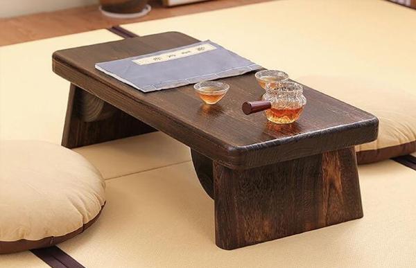 Bàn trà kiểu Nhật có thiết kế đơn giản, gọn nhẹ