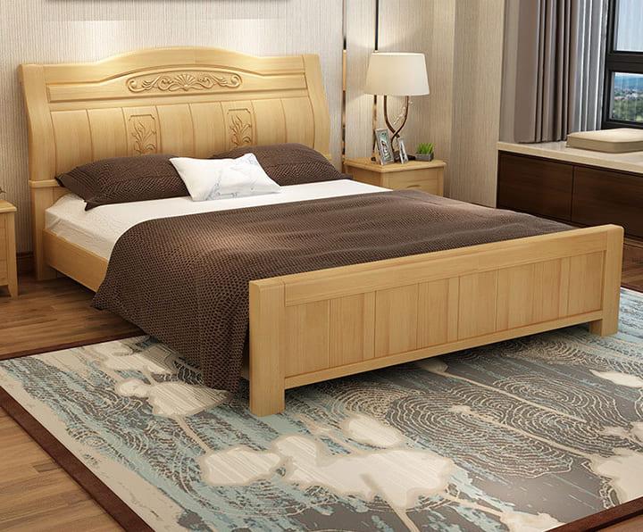 giường gỗ tự nhiên 