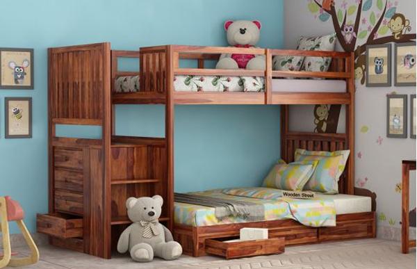 Giường tầng gỗ cho trẻ em