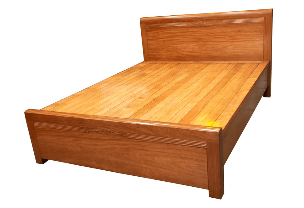 Mẫu giường đẹp làm bằng gỗ đinh hương