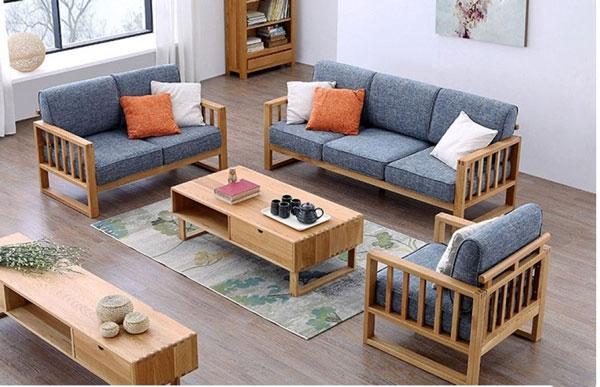 5+ Mẫu thảm trải sàn phòng khách bàn ghế gỗ đẹp năm 2022