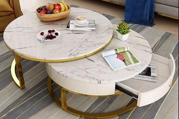 Mua bàn trà đôi cao cấp tới ngay Thế giới Sofa