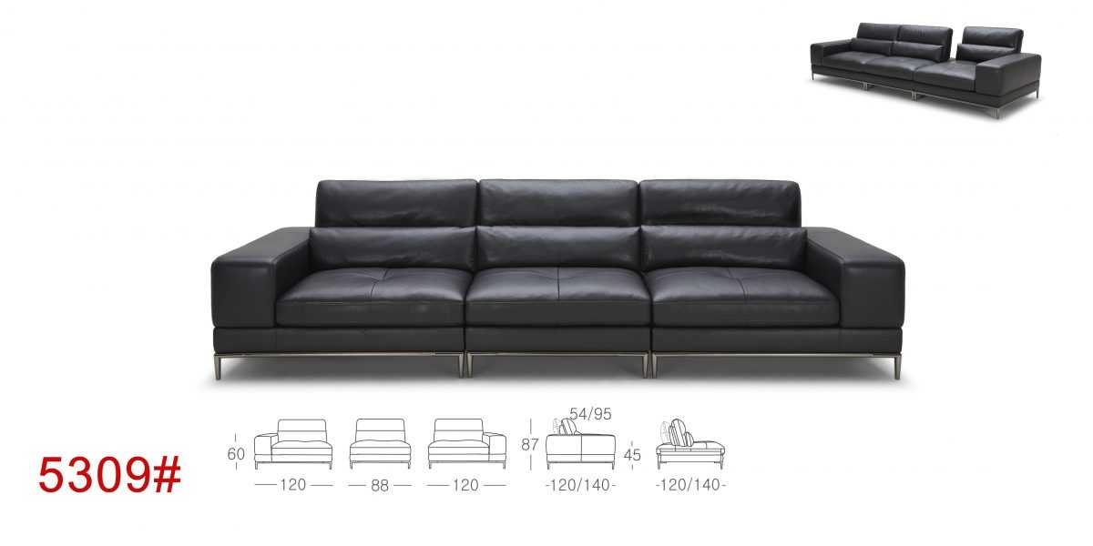 Sofa văng da thật Kuka 5309